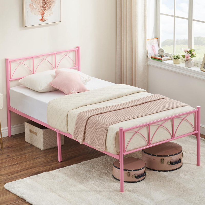 Iron bed with box discount